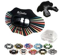 COOLLO SPORTS Paradenti per labbra MAXX/Might Football e protezione per labbra ad alto impatto, per adulti e ragazzi (cinturino incluso) (con custodia (adulto 8+), Spectrum - (monostrato)