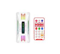Coolmoon Cm-Mpac Pwm Controllo della temperatura Hub ARGB Ventola per case computer Controller musicale, Modello: Controller quattro in uno (bianco)