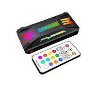 Coolmoon Cm-Mpac Pwm Temperature Control Hub Argb Computer Case Fan Music Controller, Modello: 3-In-1 Controller (Nero) :3 in 1 Controller (Nero) Sur
