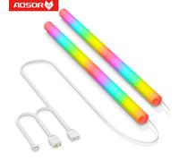 CoolMoon Soft Tube ARGB Vest Aura Sync manica luminosa Silicone raffreddamento ad acqua tubo Raditor 5V 3PIN ARGB 4PIN Computer Case Decor