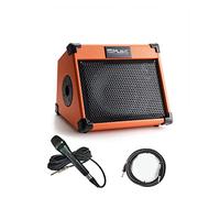 Coolmusic AC20 Amplificatore per chitarra acustica, amplificatore portatile da 20 W, per chitarra acustica con Bluetooth, 2 canali (AC20-1)