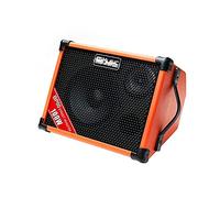 Coolmusic BP80 Amplificatore per chitarra acustica alimentato a batteria, altoparlante Bluetooth portatile 100 W, 6 ingressi, equalizzatore a 3 bande, arancione