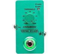 Coolmusic, C-CS02, pedale per effetti acustici per chitarra, effetto soppressore del rumore, 2 modalità, per chitarra elettrica e basso, True Bypass