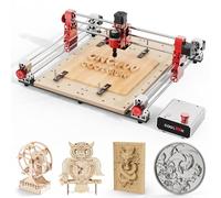 Coolook Router CNC, macchina incisore a 3 assi aggiornata con decorazione dorata, stampa 3D per auto, cornice per foto da appendere, 12 pezzi, in legno non finito (giallo)