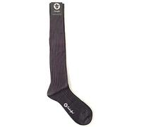 Coolorfool 1 paire de mi-bas - chaussettes hautes - homme - fil d'écosse de luxe - fines 100% coton gris T43/45