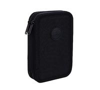 Coolpack, astuccio a 2 scomparti, 100% riciclato, colore: nero, 35 pezzi, astuccio per studenti e pennelli, incluso quaderno per compiti, astuccio portapenne, astuccio per la scuola