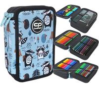 COOLPACK ASTUCCIO SCOLASTICO A TRE SCOMPARTI MATERIALE SCOLASTICO PASTELLI PENNA