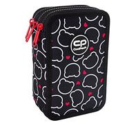 CoolPack Astuccio XXL a 3 scomparti per la scuola, astuccio a 3 livelli, astuccio per ragazze, ragazzi, astuccio 44 pezzi, Multicolore., Astuccio per matite