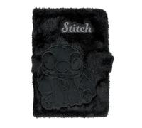 CoolPack Disney Stitch Fluffy - Taccuino A5, copertina in peluche, 80 pagine, per scuola e tempo libero (nero)