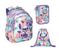 CoolPack Stitch Zaino Jerry 19L, Astuccio Jumper 3 e Borsa Beta