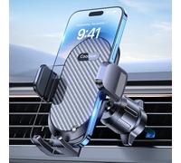 Coolpow Porta Cellulare Auto Bocchette Aria【Gancio di metallo】Supporto Telefono Auto 360° Regolabile【Rilascio con un Clic】Portacellulare Auto Universale per iPhone, Samsung Cellulare da 4.0''-7.2''