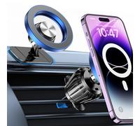 Coolpow Porta Cellulare Auto con Magsafe【20 Potente Magnetico 】 Supproto Telefono Auto Magnetico【360°】 Porta Telefono AUto Per Il Cruscotto & Presa d'Aria Automobile Compatibile con iPhone 17,Blu