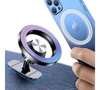 Coolpow Porta Cellulare Auto per MagSafe [20 Potenti Magneti] 360° Rotazione, Gancio Metallico, Cellulare per Auto Magnetico Compatibile con iPhone Huawei Smartphones