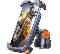 Coolpow Porta Cellulare Moto Installazione Rapida & 360° Rotabile, Supporto Telefono Bicicletta Universale Compatibile con iPhone 16 Pro Max 15 14 Plus, 4.7''-6.8" Smartphones