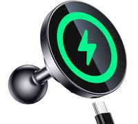 Coolpow Supporto magnetico per ricarica wireless per auto Magsafe con supporto a sfera da 2,5 cm (25 mm) 【Super magnete】 Supporto a sfera da 1 pollice per caricabatterie MagSafe compatibile con