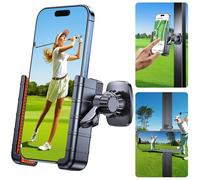 Coolpow Supporto magnetico per telefono da Golf [1S Blocco] Supporto per telefono da golf, Tool-Free Install, 360° Rotatable, per iPhone 17/16, Galaxy & More Cellphone, Adatto per EZGO/Club Car/Yamaha