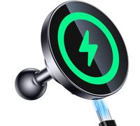 Coolpow Supporto magnetico per telefono per ricarica wireless per auto Magsafe con supporto a sfera da 20 mm 【Super magnete】 Adattatore magnetico per montaggio a sfera da 20 mm compatibile con