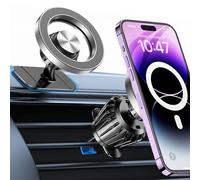 Coolpow Supporto per cellulare per auto Magsafe 【20 x N55 magneti】Supporto per cellulare per interni auto 【girevole a 360°】Supporto magnetico per cellulare auto per iPhone 16 15 14 13 12 Magsafe