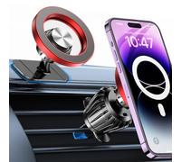 Coolpow Supporto per cellulare per auto Magsafe 【20 x N55 magneti】Supporto per cellulare per interni auto 【girevole a 360°】Supporto magnetico per cellulare auto per iPhone 16 15 14 13 12 Magsafe