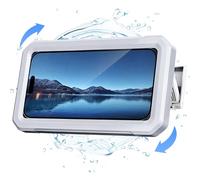 Coolpow Supporto per Telefono da Doccia Impermeabile Custodia Porta Telefono Doccia【480°Regolabile】 Porta Phone Bagno da Muro con Design Anti-appannamento per Cellulari da 4 a 7 Pollici