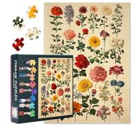 Coolstes Puzzle da 1000 pezzi per adulti - Affascinante mosaico floreale con dettagli botanici, sofisticate arti floreali per gli amanti del puzzle, 27,5 x 19,7 pollici (70 x 50 cm)
