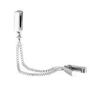 Cooltaste, catena di sicurezza in argento 925, con riflessi autunnali, compatibile con braccialetti Pandora originali, charm, gioielli moda