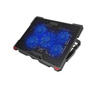 CoolTech Laptop Chill Pad, Ergonomic Stand for 17.3 Inch Laptops, Quiet Fans with Blue LED Lighting, and 2 USB Ports for Seamless Connectivity