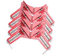 Coolty Set di 4 morsetti ad angolo retto a 90 gradi, morsetti per la lavorazione del legno, morsetti regolabili per cornici per foto, strumenti manuali fai da te