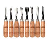 Coolty - Set di 8 utensili per intaglio in legno, verdura e frutta