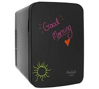 Cooluli 15L Mini Fridge with Magnetic Blackboard - Portable Small Refrigerator for Travel, Car & Office, V15LE2BK