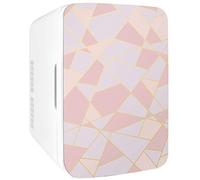 Cooluli Mini frigorifero da 10 litri per camera da letto, auto, scrivania e dormitorio, 12 V, portatile, per alimenti, bevande, cura della pelle, trucco di bellezza, AC/DC, piccolo frigorifero con