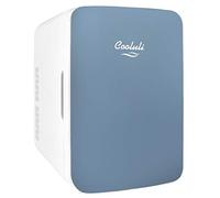 Cooluli Mini frigorifero da 10 litri per camera da letto, auto, scrivania e dormitorio universitario, 12 V, portatile, per alimenti, bevande, cura della pelle, bellezza e trucco, piccolo frigorifero