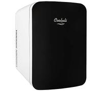 Cooluli Mini frigorifero da 15 litri per camera da letto, auto, scrivania e dormitorio universitario, 12 V, portatile, per alimenti, bevande, cura della pelle, bellezza e trucco, piccolo frigorifero