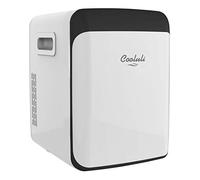 Cooluli Mini frigorifero da 15 litri per camera da letto, auto, scrivania e dormitorio universitario, 12 V, portatile, per alimenti, bevande, cura della pelle, bellezza, trucco e cosmetici, piccolo