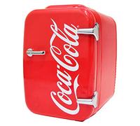 Cooluli Retro Coca-Cola Mini Fridge for Bedroom - Car, Office Desk & College Dorm Room - 4L/6 Can 12V Portable Cooler & Warmer for Food, Drinks & Skincare - AC/DC and Exclusive USB Option (Coke, Red)