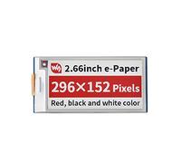 Coolwell 2.66inch E-Paper E-Ink Display Module (B) For Raspberry Pi Pico, 296×152 Pixels, SPI Interface, Red/Black/White, Wide Viewing Angle
