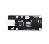 Coolwell PCIe to Gigabit ETH Board (C) for Raspberry Pi 5 PCIe to RJ45 Module Fits Raspberry Pi OS Driver Free with Acrylic Mounting Plate