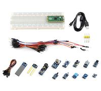 Coolwell Raspberry Pi Pico Flexible Microcontroller Board Based Raspberry Pi RP2040 Chip Featured Dual-Core Arm Cortex M0 with Sensors Module Pack