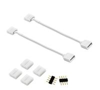 COOLWEST Connettori per cavi per Strisce LED RGB 5050 15cm per Cavi Splitter con 4 spine di Pin, 10mm Terminali per cavi