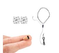 CooMax Auricolari Spia Nascosto Vip Pro Auricolare Invisibile con Microfono a Filo per Telefono per Esami - Mini Cuffia Spia Invisibili Piccolo per Copiare (Auricolari Spia Vip Pro Mini + Microfono)