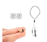 CooMax Auricolari Spia Nascosto Vip Pro Auricolare Invisibile con Microfono in Cavo Telefono per Esami - Mini Cuffia Spia Invisibili Piccolo Copiare (Auricolari Spia Vip Pro SuperMini)