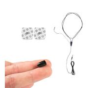 CooMax Auricolari Spia Nascosto Vip Pro Auricolare Invisibile con Microfono in Cavo Telefono per Esami - Mini Cuffia Spia Invisibili Piccolo Copiare (Auricolari Spia Vip Pro UltraMini + Microfono)