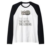 Coon Hunter l'Uomo Il Mito La Leggenda Maglia con Maniche Raglan
