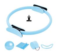 COONE Kit Pilates, Kit Pilates Completo X Casa, Attrezzi Pilates, Include L'anello di Pilates La Palla di Yoga La Cinghia di Sostegno per Lo Yoga L'anello di Yoga per Gambe (Blau)