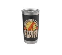 Coonhound Amante prima di Treeing Walker Coffee Lover Coonhound Bicchiere termico in acciaio inox doppia parete