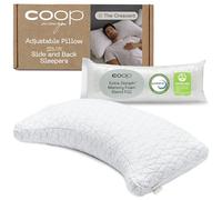 Coop Home Goods Cuscino a mezzaluna per dormire su schiena e fianchi, per alleviare il dolore al collo e alle spalle, cuscino in memory foam, cuscino per dormire, cuscino per chi dorme di lato e per
