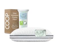 Coop Home Goods Eden Bed Pillow Queen Size for Sleeping on Back, Stomach and Side Sleeper- Medium Soft Memory Foam Cooling Gel - CertiPUR-US/GREENGUARD Gold
