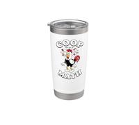 Coop Math Funny Backyard Chicken Poultry Keeper Bicchiere termico in acciaio inox doppia parete