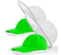 Coopache Gabbia per lavatrice per cappellini da baseball, telaio per lavaggio con cappello, borsa protettiva per bucato, rete a rete, supporto per lavabo, cestello per lavastoviglie (Bianco 2 Pezzi)