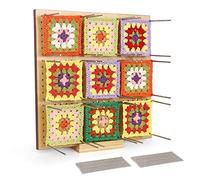 Coopay Granny Square Spanner - Blocco di blocco grande, 29 x 29 cm, per Granny Square, per lavori a maglia e uncinetto 30 pezzi in acciaio inox, per lavori a maglia e all'uncinetto